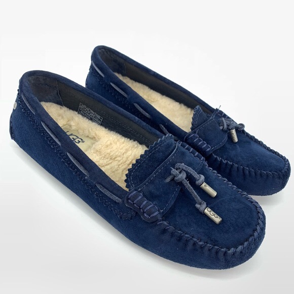 blue ugg moccasins